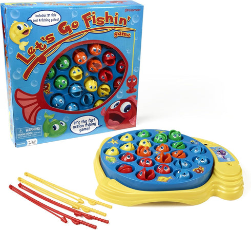 Let's Go Fishin' Game by Pressman - The Original Fast-Action Fishing Game!, 1-4 players...