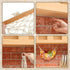 2 Pcs 11.8 x 20 Inch Large Macrame Fruit Hammock Under Cabinet Veggie Banana Hammock Hanging Fruit Basket Saves Counter Space for Kitchen Hand-wov...