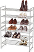 SIMPLE HOUSEWARE 3-Tier Stackable Shoes Rack Storage Shelf, Silver...