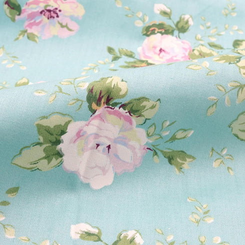 Hanjunzhao Green Fat Quarters Fabric Bundles, Precut Quilt Sewing Quilting Fabric, 18 x 22 inches (Green Floral)...