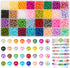 Pearl Beads for Jewelry Making, 32Colors Round Pearls Beads with Holes, 2000Pcs 6MM Handcrafted Colorful Loose Spacer Beads Small Filler Beads for...