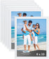 Icona Bay 8x10 Picture Frames (White, 6 Pack), Beautifully Detailed Molding, Contemporary Picture Frame Set, Wall Mount or Table Top, Inspirations...