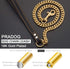 Chain Dog Leash Metal Chew Proof 12MM Pet Leash Chain with Leather Padded Handle for Large Medium Small Dogs(Total Length of 3ft)...