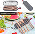 LIANYU 8-Piece Portable Utensils Set, Stainless Steel Copper Travel Silverware Set, Reusable Flatware Cutlery with Straws Chopsticks, Gray Case...