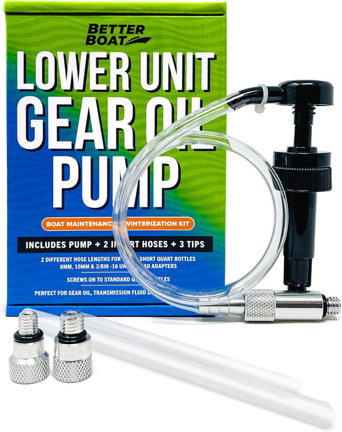 Lower Unit Gear Oil Pump for Quart Bottle Gear Lube Pump for Marine Lower Unit Transmission Fluid Pump Transfer Rear Differential Fluid Pump Chang...