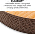 Furhaven Scratching Pad Ball Track Cat Toy w/ Catnip for Indoor Cats - Round Busy Box Scratcher - Tan, One Size...