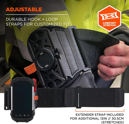 Ergodyne Squids 5545 Armband, Wristband Scanner Mount, Adjustable to Fit Phones, Scanners, Mobile Computers, PDA...