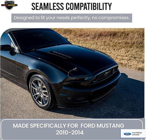 Seat Armour Officially Licensed 'Konsole Armour' Center Console Cover for Select Ford Mustang Models – Custom Fit, Black, Embroidered Logo – Soft,...