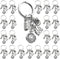 PHAETON 20PCS Fire Extinguisher Hat Keychain Fire Fighter Gift Firefighter Keychain Safety Helmet Pendant Keychain Car Ornament Keychain Pendant F...
