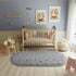 LOCHAS Fluffy Bedroom Rug 2.6' x 5.3', Shaggy Area Rug for Bedroom Bedside, Soft Oval Throw Rugs Carpet for Living Room Kids Girls Home Decor...