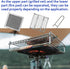 CAMPINGMOON Camping Toaster for Gas Stove Top Fire Grill Grid 304 Stainless Steel Bread Toasters Cooking Grill With Anti Scalding Mesh Fork Medium...