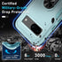 for Google Pixel 8a Case with Screen Protector + Camera Lens Protector,Heavy Duty Shockproof Full Body Protective Cover Built in Rotatable Metal R...