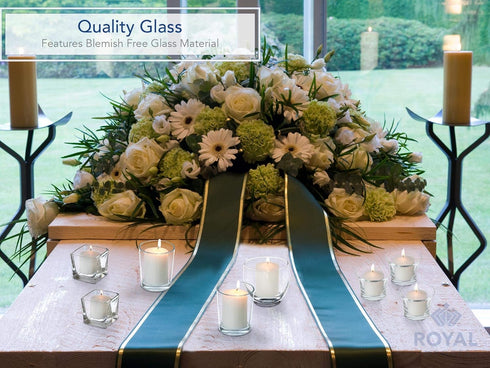 Royal Imports Candle Holder Hanging Oyster Votive Tealight Glass for Wedding, Birthday, Holiday & Home Decoration, Set of 6...