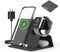 3 in 1 Wireless Charging Station for Multiple Devices, Foldable Travel Wireless Charger for iPhone 15 14 13 12 11 Pro Max IWatch 2-8 Series AirPod...