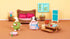 Li’l Woodzeez – 28Pcs Bedroom & Dining Playset – Dollhouse Furnitures & Accessories – 2 Doll Figures Included – Miniature Bedroom & Kitchen Playse...