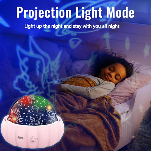 Night Light for Kids, Night Light Projector 7 Mode with Unicorn & Star, Kids Night Light Bedroom Decor Star Lights for Ceiling 360°Rotation, Gifts...