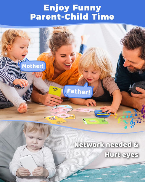 KOKODI Toddler Toys - Talking Flash Cards for Boys 2 3 4 5 Year Old Birthday Gifts, Autism Speech Therapy Toys for Autistic Children, Learning Toy...