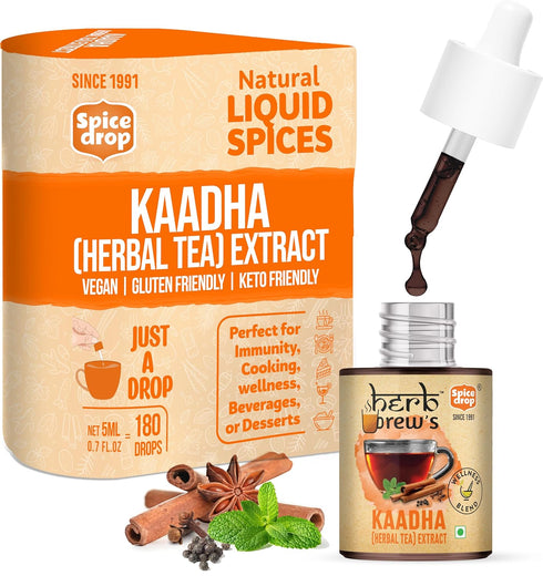 Spice Drop Immunity Booster Kaadha Extract – Authentic Indian Herbal Mix for Better Immununity | Natural Ayurveda Recipe | No Added Color or Prese...