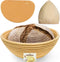 9 Inch Bread Banneton Proofing Basket - Baking Bowl Dough Gifts for Bakers Proving Baskets for Sourdough Bread Scraper Tool Starter Proofing...