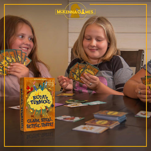 Royal Turmoil – New Wildly Fun Card Game for Kids 8-12, for Kids and Adults, Family Game and Learning Game for Family Night with Fast Setup and Fu...