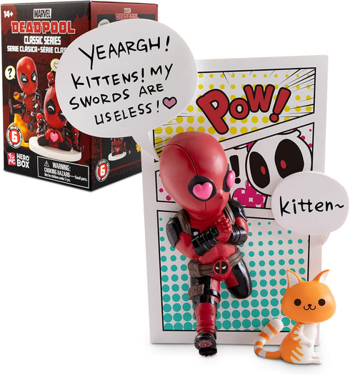 YuMe Deadpool Classic Series Hero Box - Blind Box, 2" to 4" Collectible Toy Figurines, Marvel Superhero Movie Inspired Toy Figure Set, Fun Gifts f...