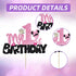 BEISHIDA Girls Cake Topper Mouse Cake Topper Mouse Birthday Party Decorations My 1st Birthday Pink and Black Mouse Birthday Party Supplies for Kid...
