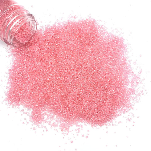 Edible Pink Sanding Sugar Sprinkles Cupcake Cake Toppers, Celebrations Candy Pearls Shaker Jar Wedding Party Cake Dessert Food Decoration Supplies...