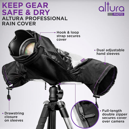 Altura Photo Waterproof Rain Cover for DSLR Cameras...