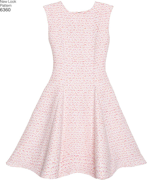 Simplicity New Look Patterns UN6360A Girls' Sized for Tweens Dress, A (8-10-12-14-16)...
