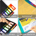 24 Plastic Folders with Pockets, 12 Colors Multi Pocket Folder Binder with Dividers, 12 Tab Folders with Pockets Office Organizer Folder Letter Si...