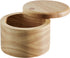 Ayesha Curry Pantryware Parawood Salt Cellar With Lid / Parawood Salt Box With Lid - 4 Inch, Brown...