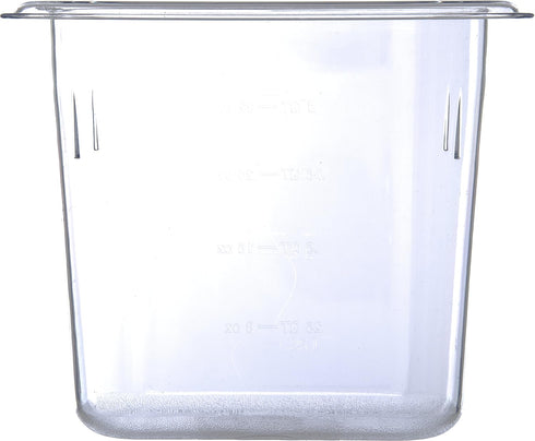 Carlisle FoodService Products 3068807 Plastic Food Pan, 1/9 Size, 6 Inches Deep, Clear...