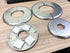 4 Pcs Wall Split Flange, ABS Round Self-Adhesive Escutcheon Plate Buckles Design for 2.5"/64mm,Silver...
