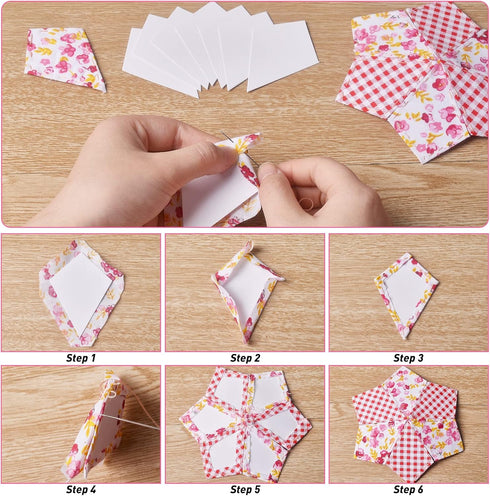 arricraft 200 Pcs Trapezoid Paper Quilting Templates, Handmade English Paper Piecing Trapezoid Patchwork Template for DIY Patchwork Sewing Crafts...