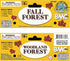 BMC CTS Fall Woodland Forest Trees - 8pc Plastic Playset Diorama Accessories...
