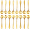 16 Pcs Teaspoon Tea Spoons, ESRISE Stainless Steel Cute Coffee Spoon for Tea Party Decorations (Gold)...