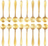 16 Pcs Teaspoon Tea Spoons, ESRISE Stainless Steel Cute Coffee Spoon for Tea Party Decorations (Gold)...