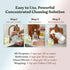 FEBU All Purpose Cleaner, Fresh Lemon, 4oz | Powerful Natural Cleaner Concentrate With Essential Oils | Makes 192 Fl Oz of Multipurpose Cleaner | ...