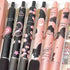6 Pcs Gel Ink Pens Retractable Pens Cute Rose Flower Pen 0.5mm Black Ink Pen Writing Pens Office School Supplies for Girls Boys Women Men (Butterf...