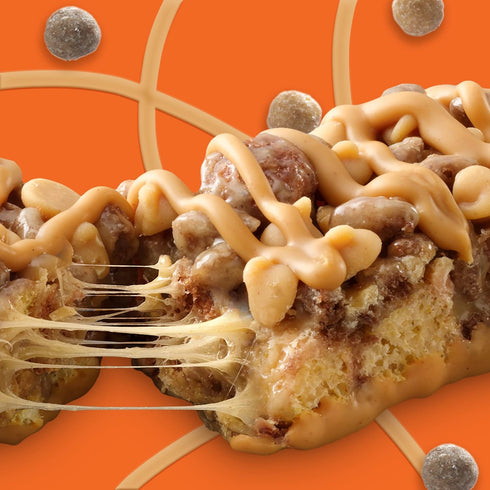 REESE'S Puffs Cereal Treat Bars, Peanut Butter and Cocoa, Snack Bars, 8 Ct, 6.8 oz...
