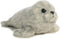 Aurora® Adorable Mini Flopsie™ Harbor Seal Stuffed Animal - Playful Ease - Timeless Companions - Gray 8 Inches...