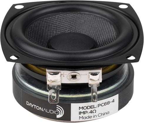 Dayton Audio PC68-4 2-1/2" Full-Range Poly Cone Driver...
