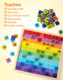 Coogam Wooden Math Hundred Board 1-100 Numbers Learning Educational Toys Colorful Montessori Counting Board Game for Preschool 3 4 5 Year Old Boys...