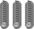 Unlorspy 30Pcs 10Sets Moon Rotation Double Side Pendant Trays,10Pcs 25 mm Moon Rotation Alloy Double-Sided Trays Pendants with 20Pcs Glass Cabocho...
