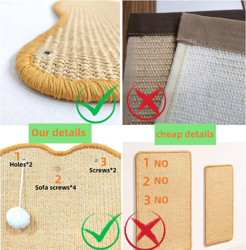 Sisal Cat-Satisfying scratcher Mat (16 * 20 inchs)...