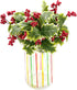M2cbridge Pack of 6 Christmas Red Berries Artificial Holiday Floral Picks Ornaments...