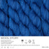 Estako Wool Story Hand Painted 100% Superwash Merino Wool. Super Fino (1) / 3.52 Oz - 100 gr / 382 yard - 350 mt (7819 - Bright Cobalt)...
