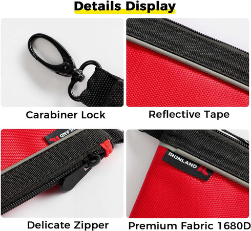 Small Tool Pouches with Zipper Small Tool Bags Waterproof 1680D Tool Pouch Bags for Men Multipurpose Tool Storage Organizer 4 Pack...