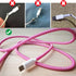 Augen Spiral Cable Protector Wrap for iPhone and Android Charging Cable, Phone Data Cable Sleeve Protector, Charger Cord Wire Protector (Purple Wh...