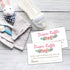 Pink Flowers Diaper Raffle Tickets for Baby Shower Invitation Inserts - 50 Baby Shower Game Cards....